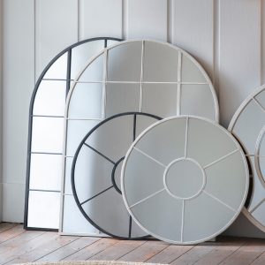 Gallery Direct Hampstead Arch Mirror White | Shackletons
