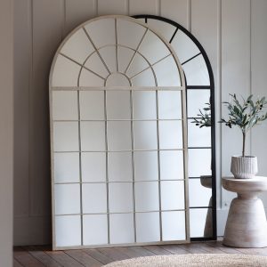 Gallery Direct Hemsworth Leaner Mirror White | Shackletons