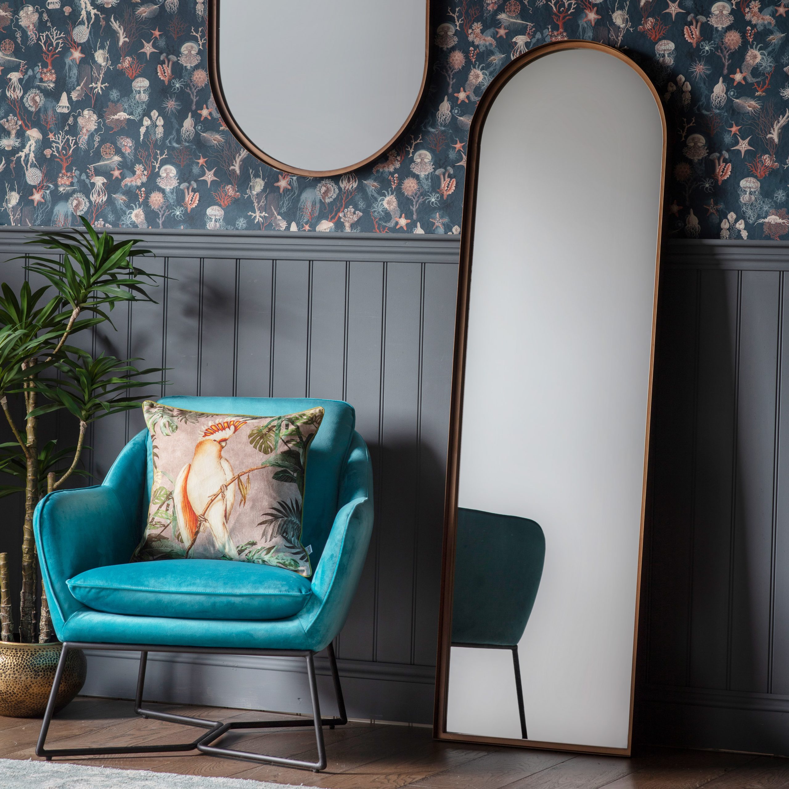 Gallery Direct Greystoke Arch Leaner Mirror