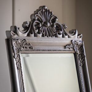 Gallery Direct Lambeth Wood Cheval Mirror Silver | Shackletons Gallery Direct Lambeth Wood Cheval Mirror Silver | Shackletons