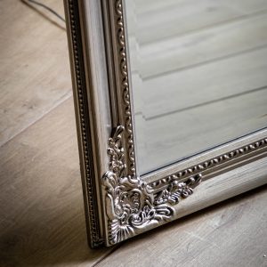 Gallery Direct Lambeth Wood Cheval Mirror Silver | Shackletons Gallery Direct Lambeth Wood Cheval Mirror Silver | Shackletons