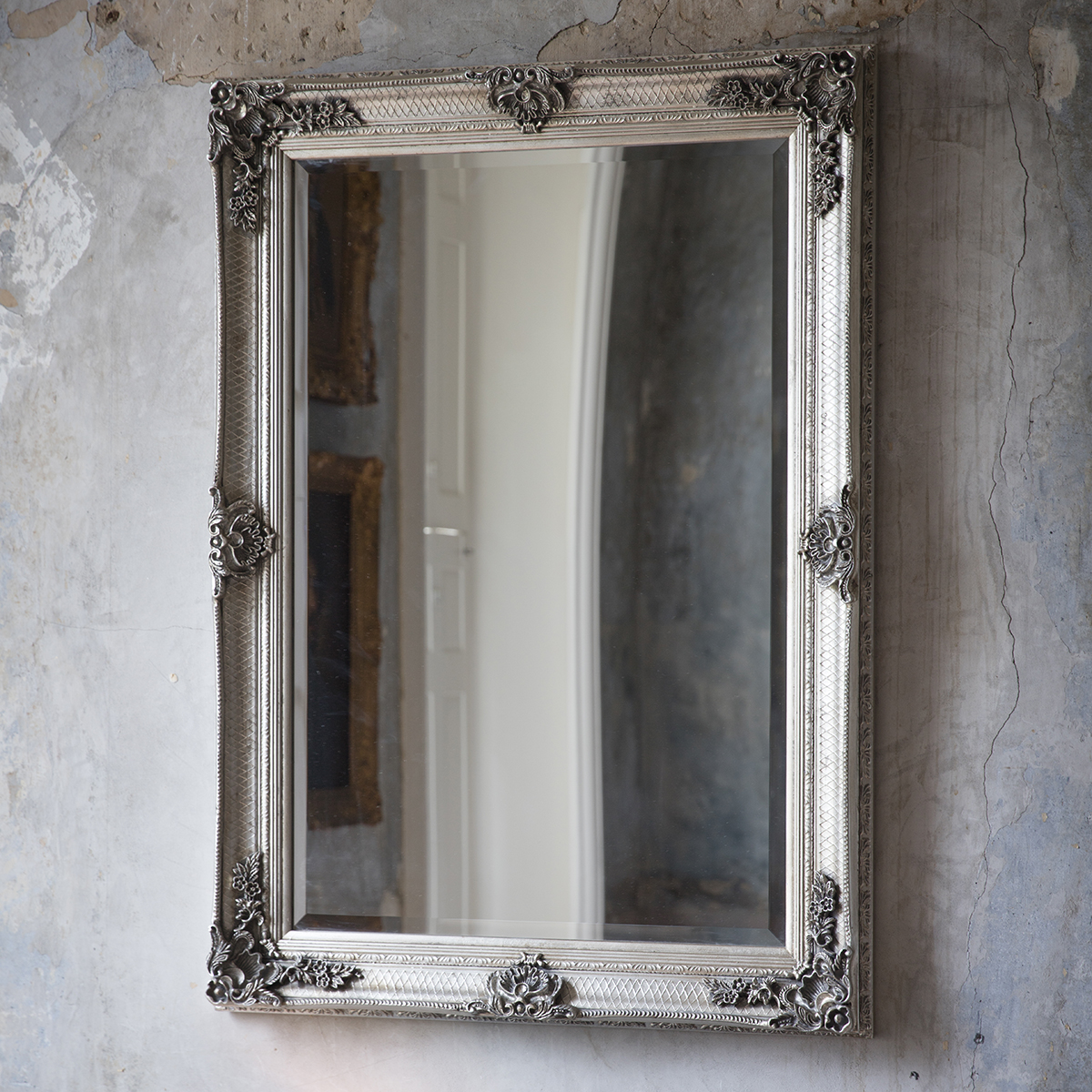 Gallery Direct Abbey Rectangle Mirror Silver