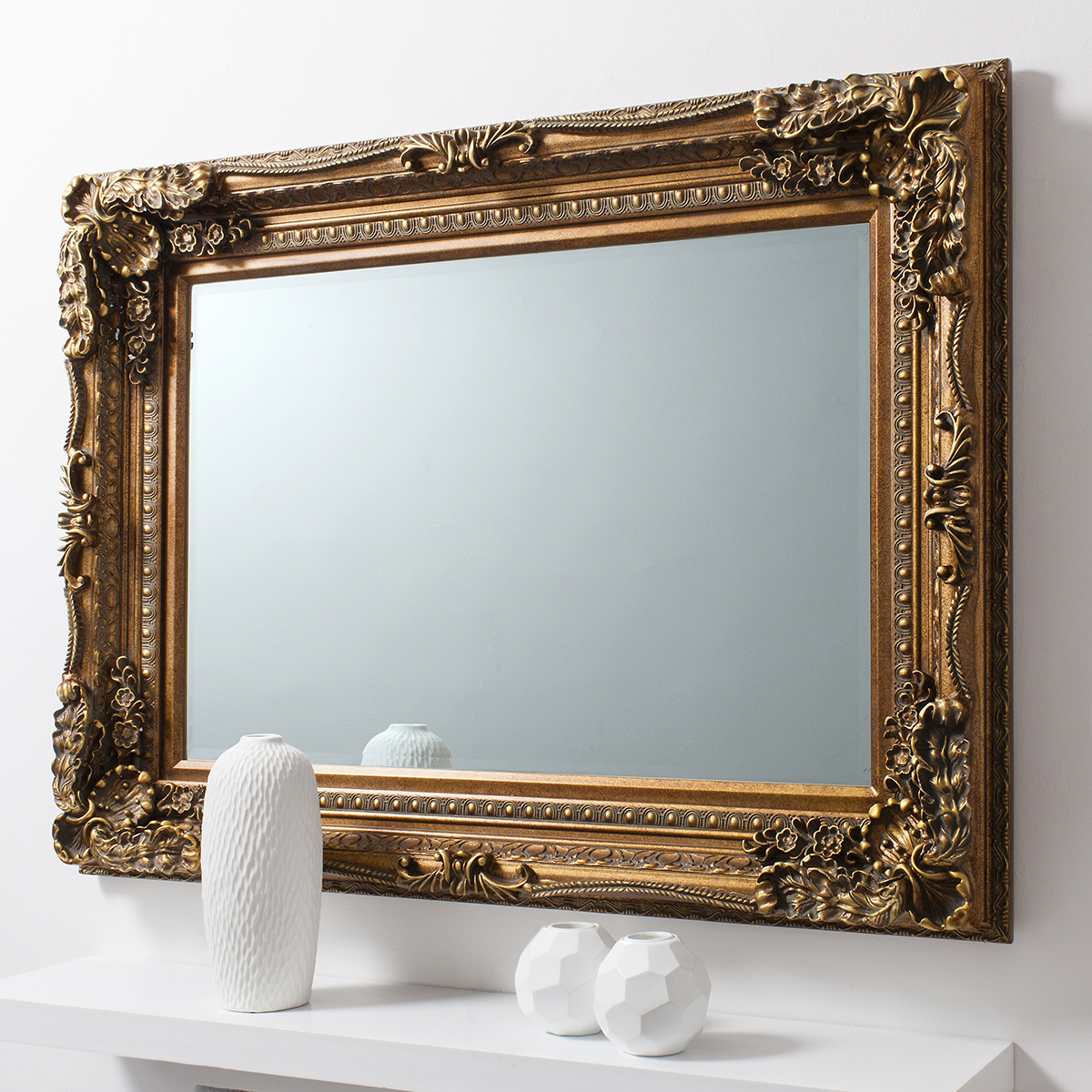 Gallery Direct Carved Louis Mirror Gold