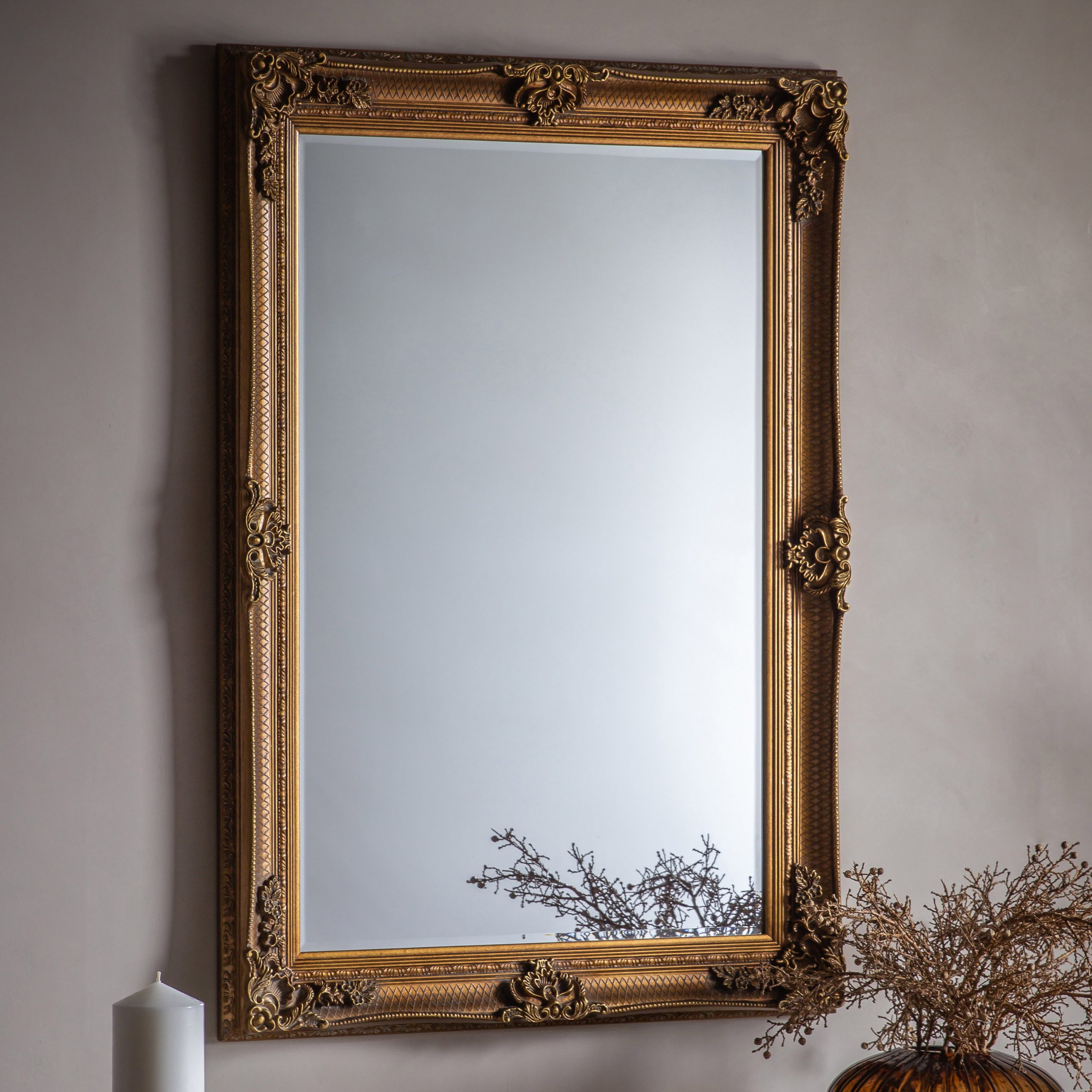 Gallery Direct Abbey Rectangle Mirror Gold