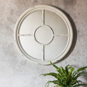 Gallery Direct Somerford Round Mirror White | Shackletons Gallery Direct Somerford Round Mirror White | Shackletons