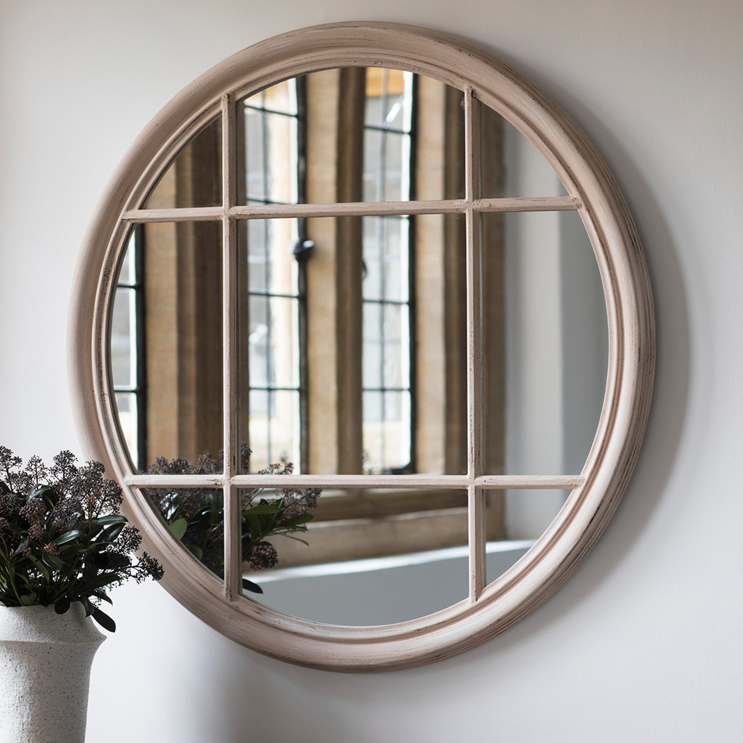 Gallery Direct Eccleston Round Mirror Clay
