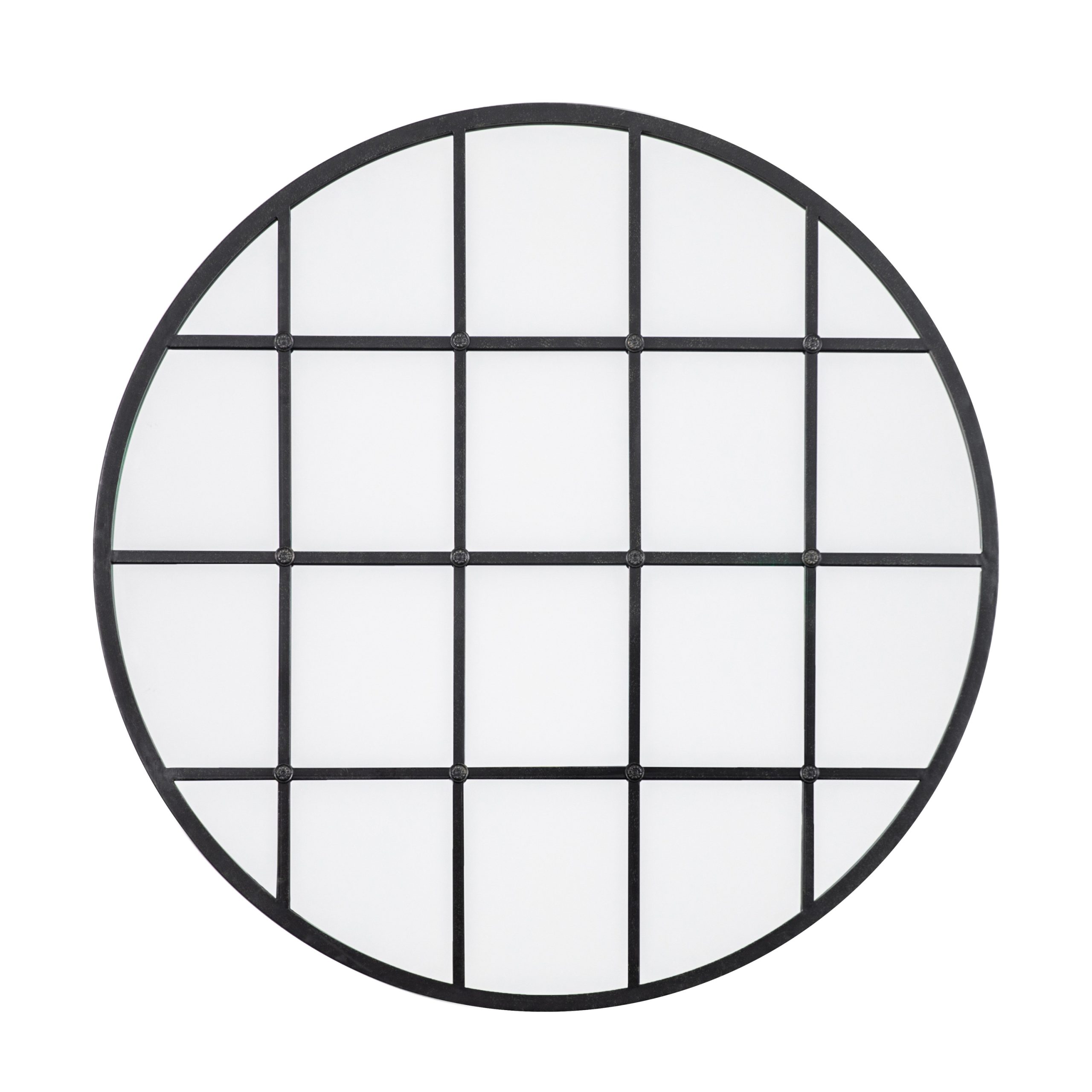 Gallery Direct Richborough Round Mirror Black | Shackletons
