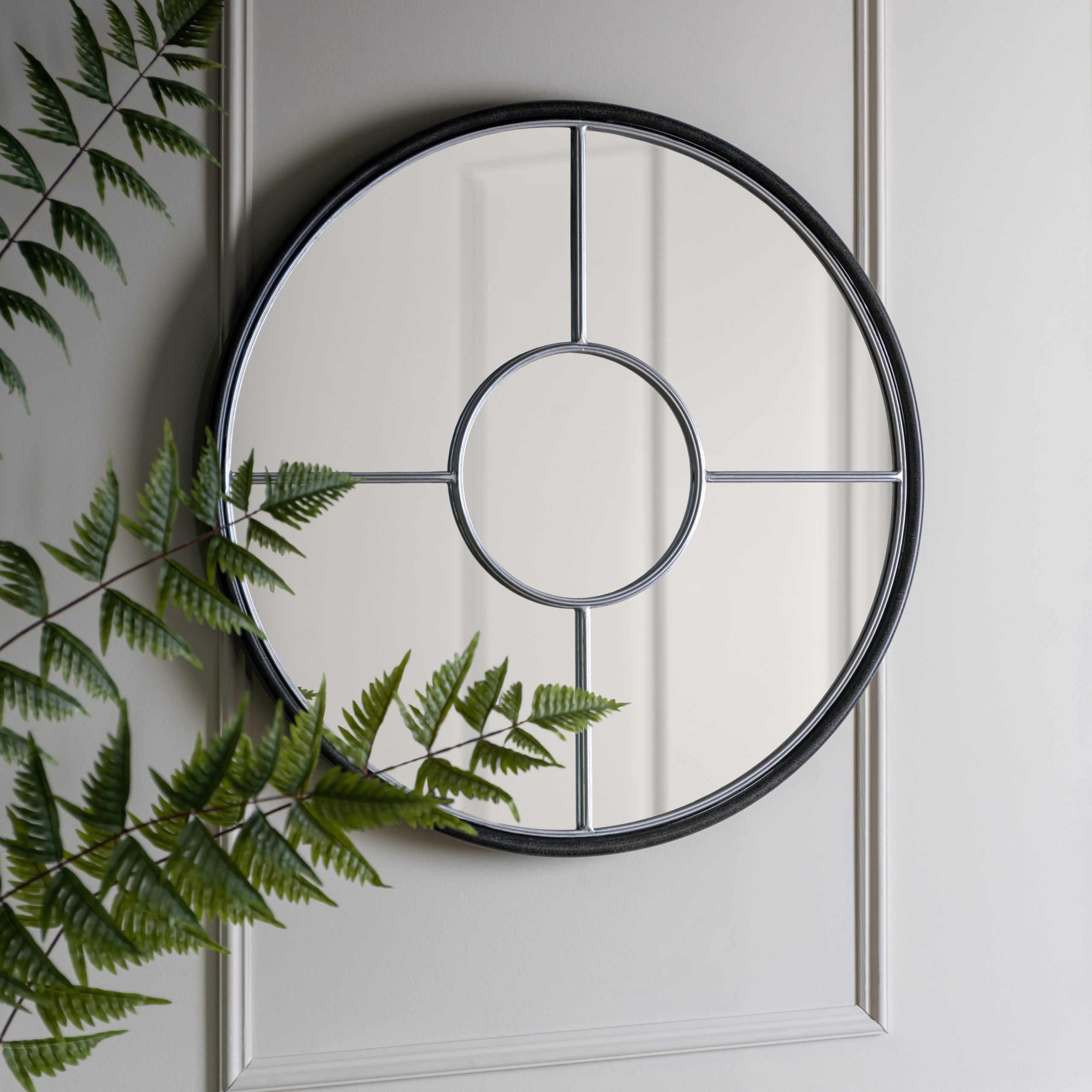 Gallery Direct Rocca Round Mirror Silver