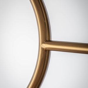 Gallery Direct Rocca Round Mirror Gold | Shackletons