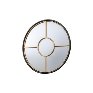Gallery Direct Rocca Round Mirror Gold | Shackletons