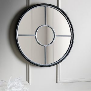 Gallery Direct Rocca Round Mirror Silver | Shackletons