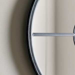 Gallery Direct Rocca Round Mirror Silver | Shackletons
