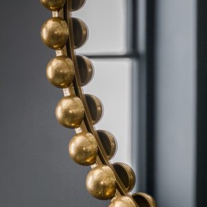 Gallery Direct Ceretti Round Mirror Gold | Shackletons