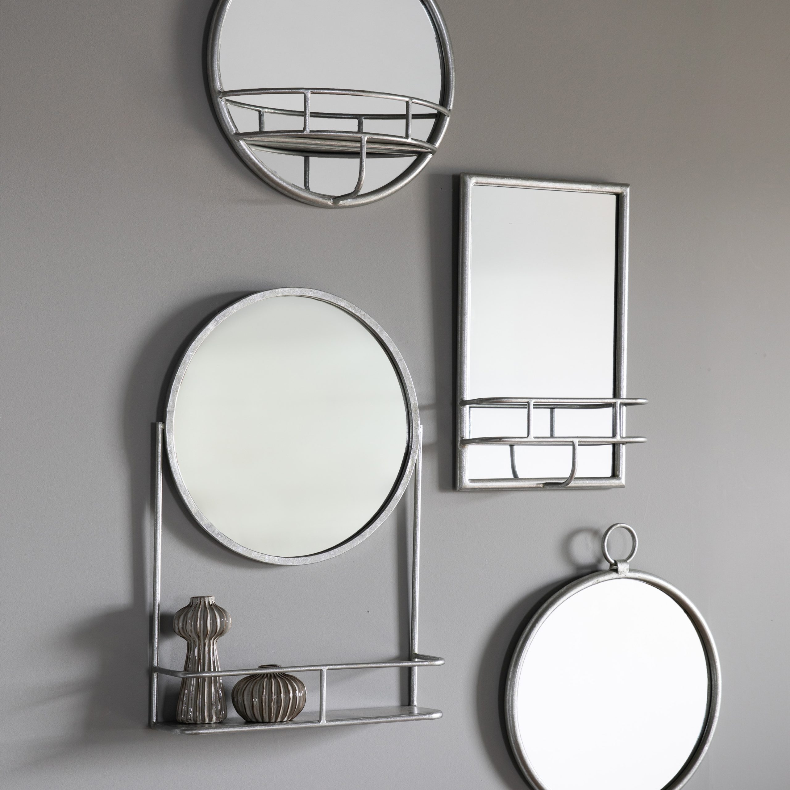 Gallery Direct Milton Mirror Rectangle Silver