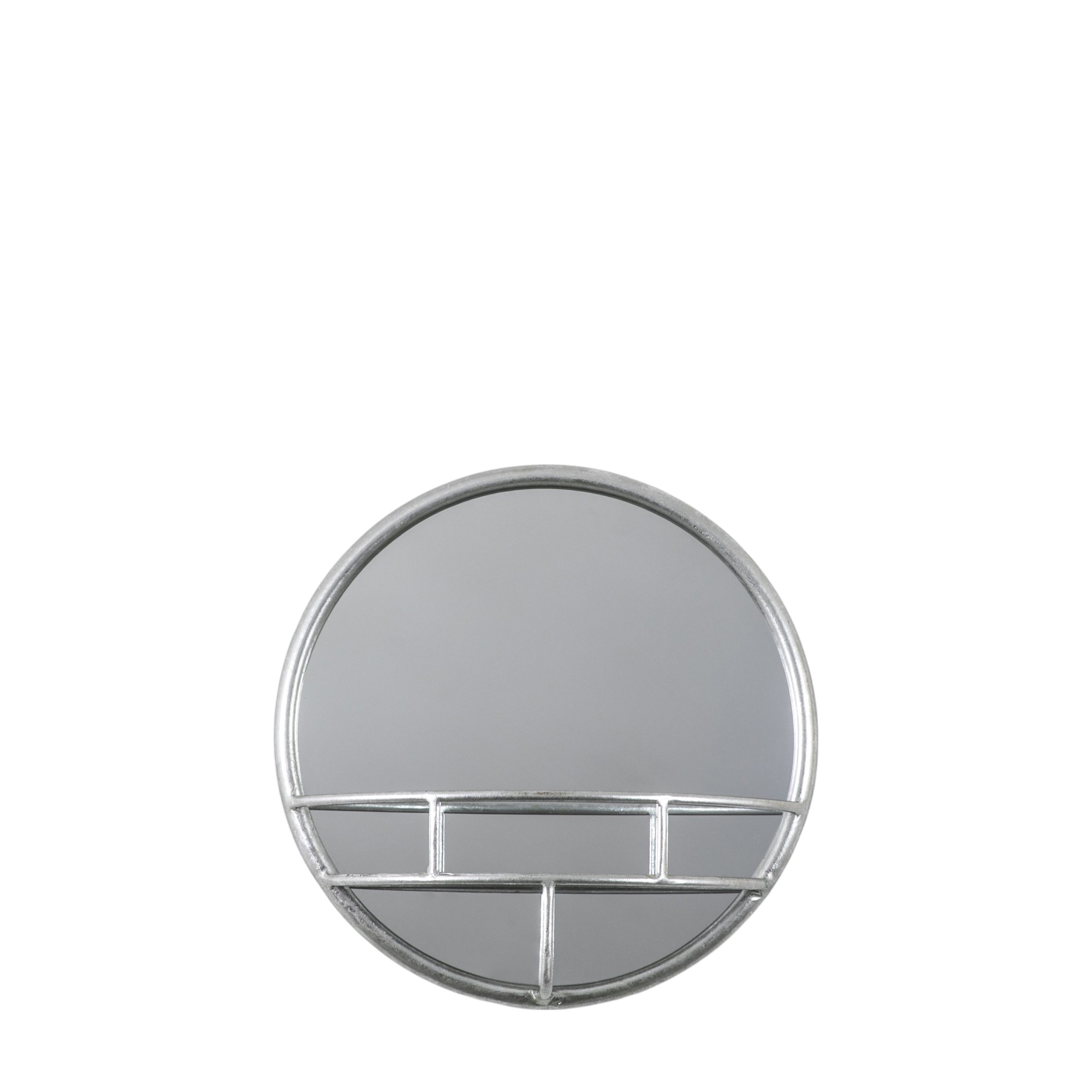 Gallery Direct Milton Round Mirror Silver