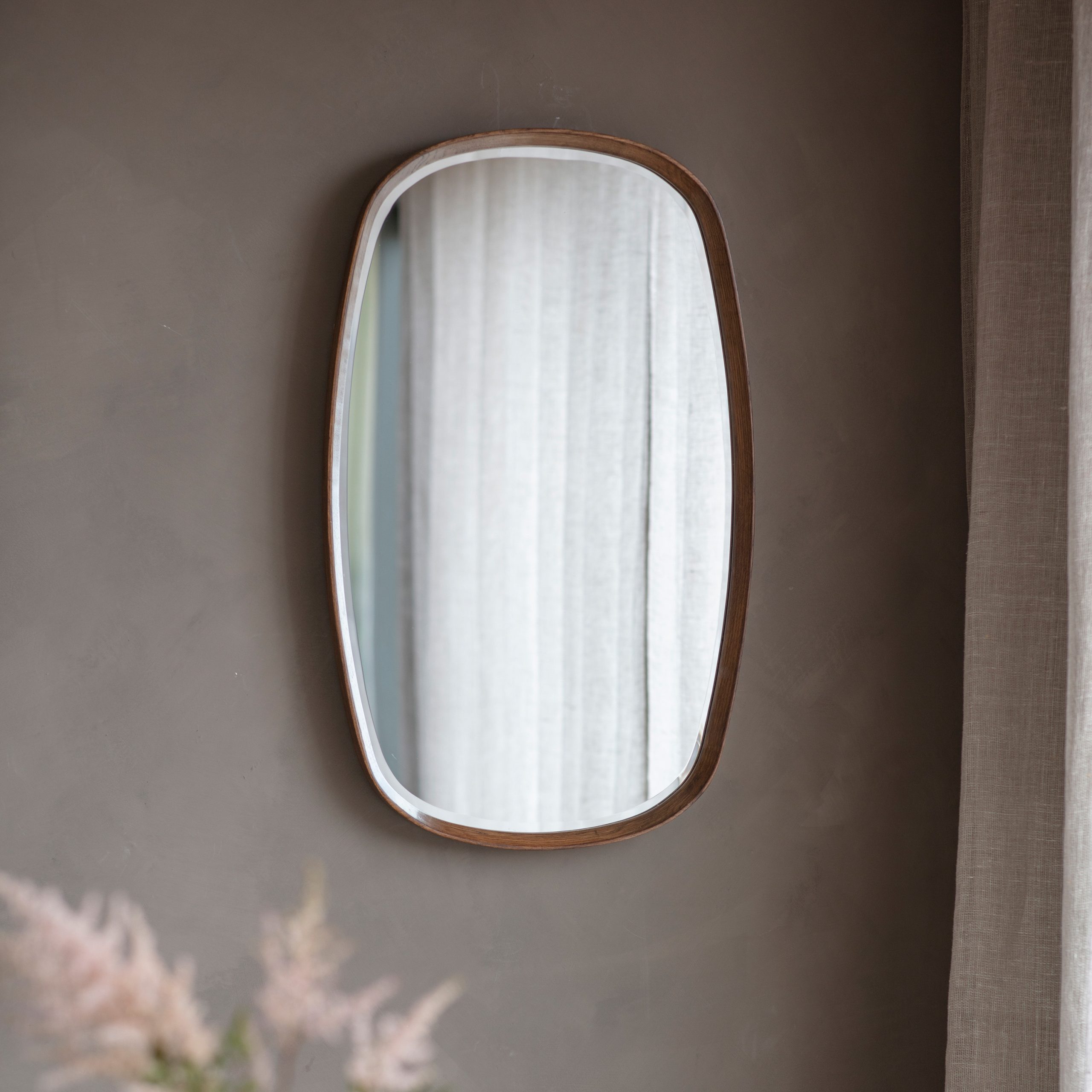 Gallery Direct Keaton Mirror Walnut