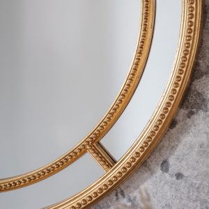 Gallery Direct Sinatra Round Mirror Gold | Shackletons