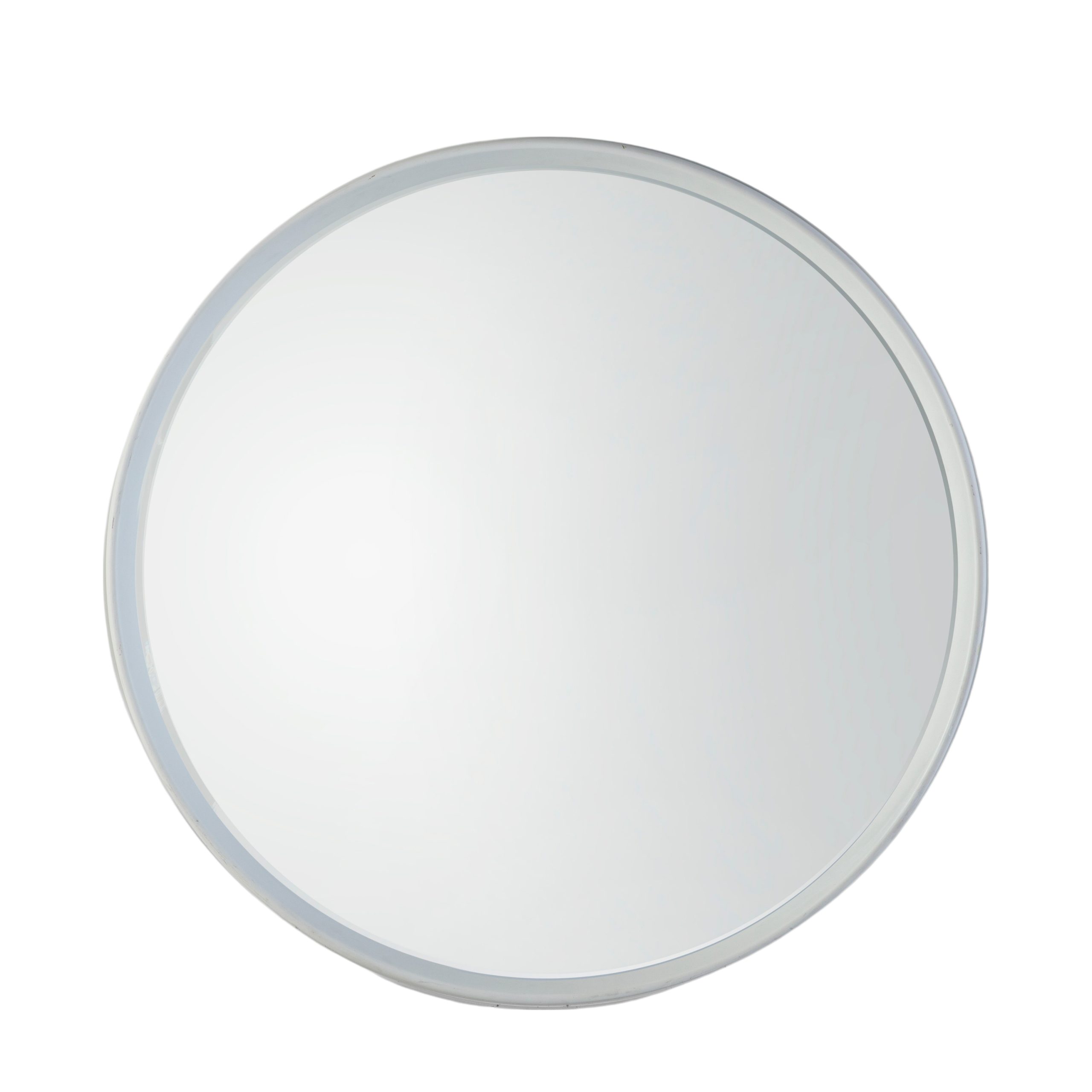Gallery Direct Harvey Round Mirror White | Shackletons