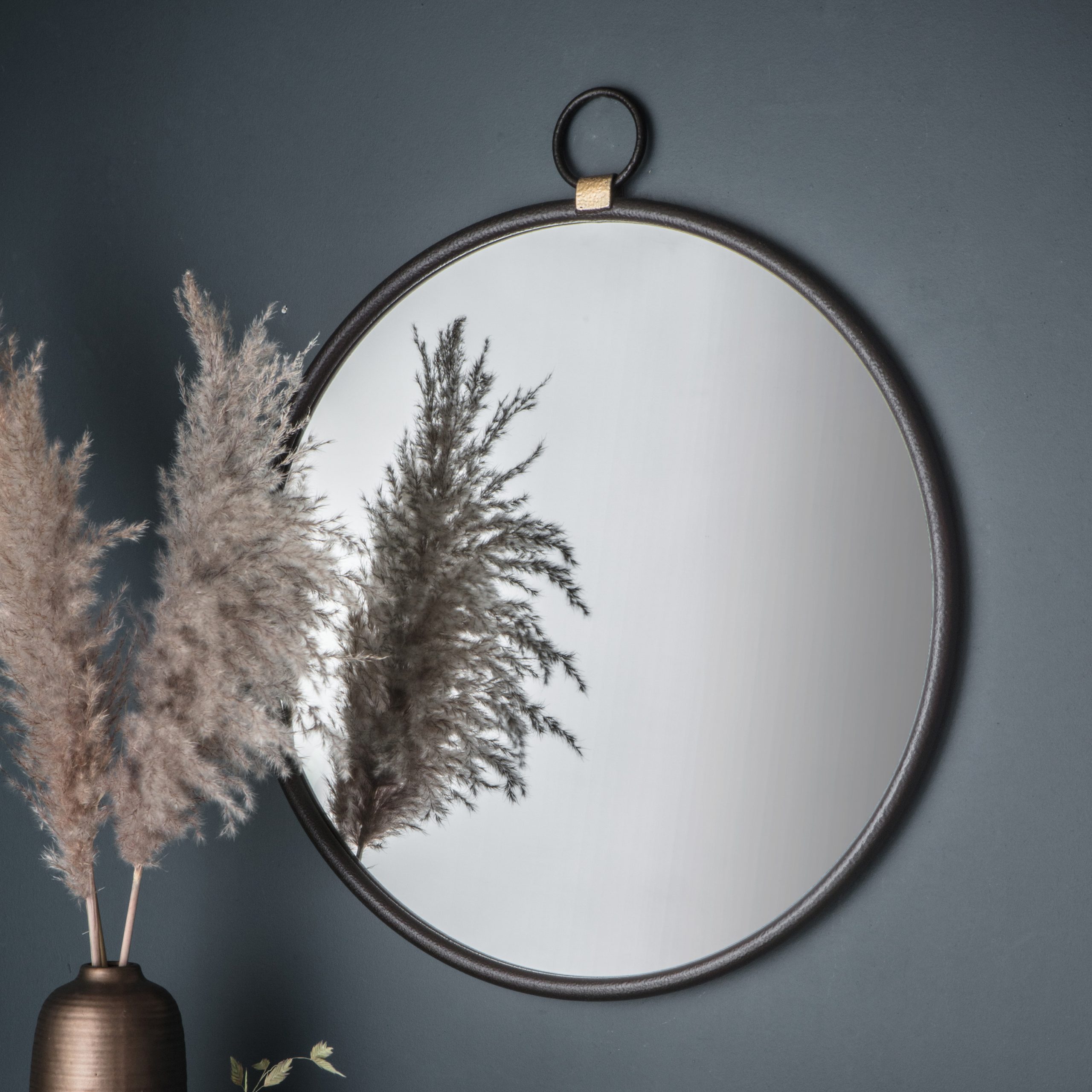 Gallery Direct Bayswater Black Round Mirror
