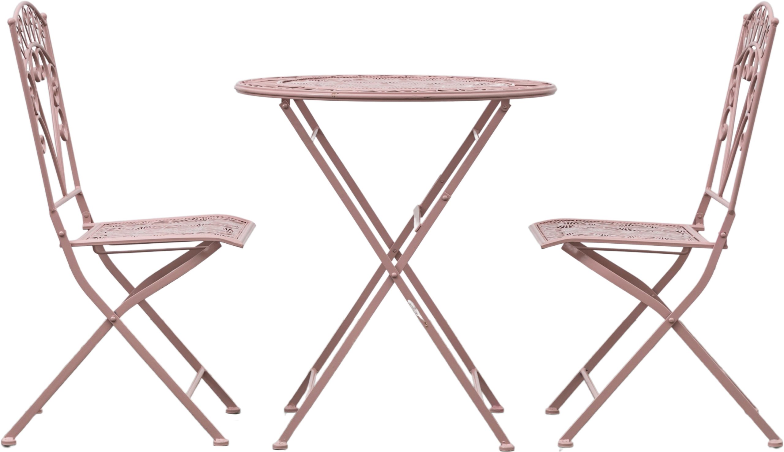 Gallery Outdoor Brindisi 2 Seater Bistro Set Coral