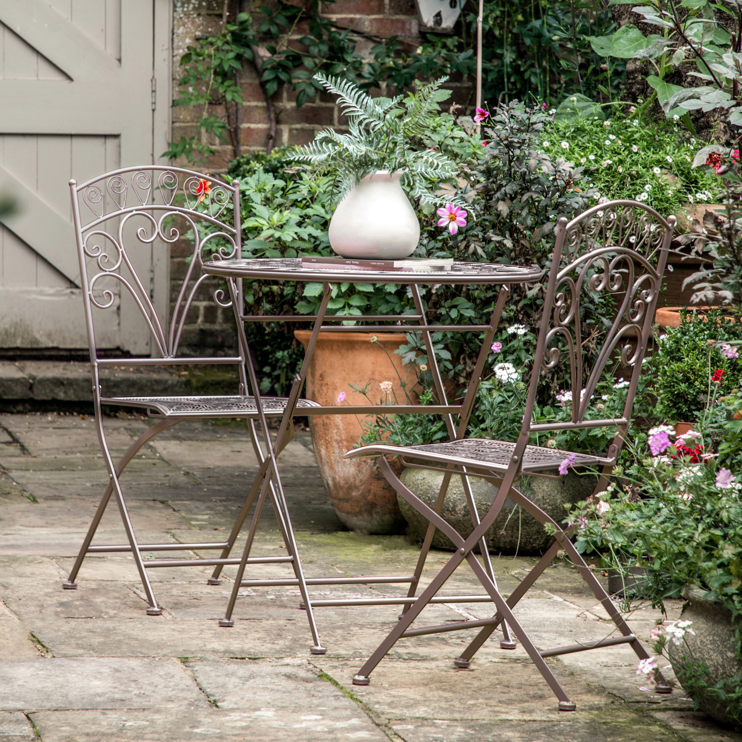 Gallery Outdoor Brindisi 2 Seater Bistro Set Noir | Shackletons