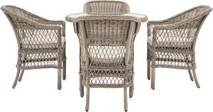 Gallery Outdoor Menton 4 Seater Round Dining Set | Shackletons