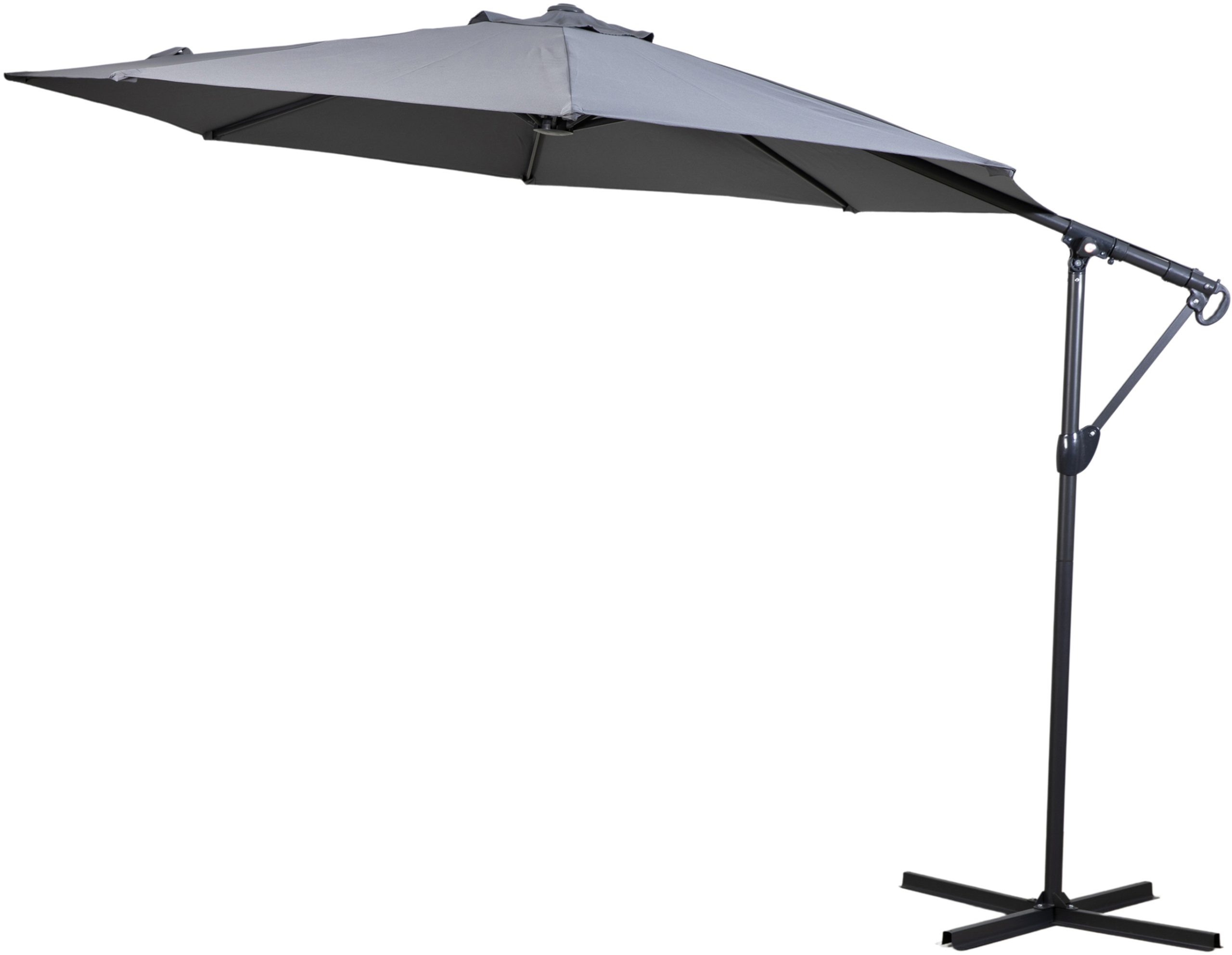 Gallery Outdoor Vazzano 3m Cantilever Parasol Grey