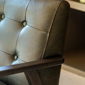 Gallery Direct Blackhall Armchair Heritage Green Leather | Shackletons
