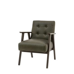Gallery Direct Blackhall Armchair Heritage Green Leather | Shackletons
