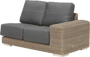 4 Seasons Outdoor Kingston Teak Corner Set in Pure Weave | Shackletons
