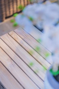 4 Seasons Outdoor Kingston Right Teak Corner Set with 90cm Hi Lo Denver Table | Shackletons