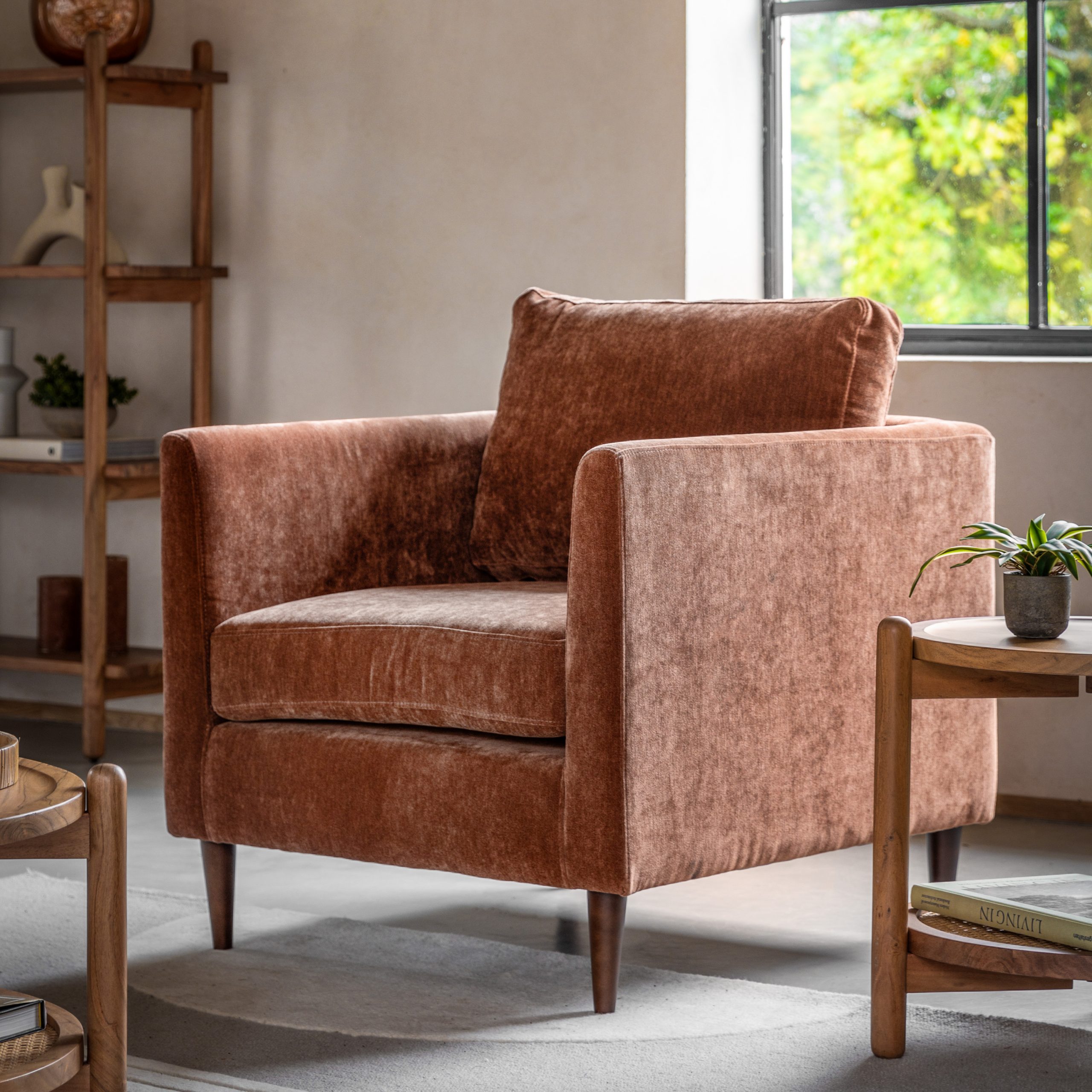 Gallery Direct Gateford Armchair Rust