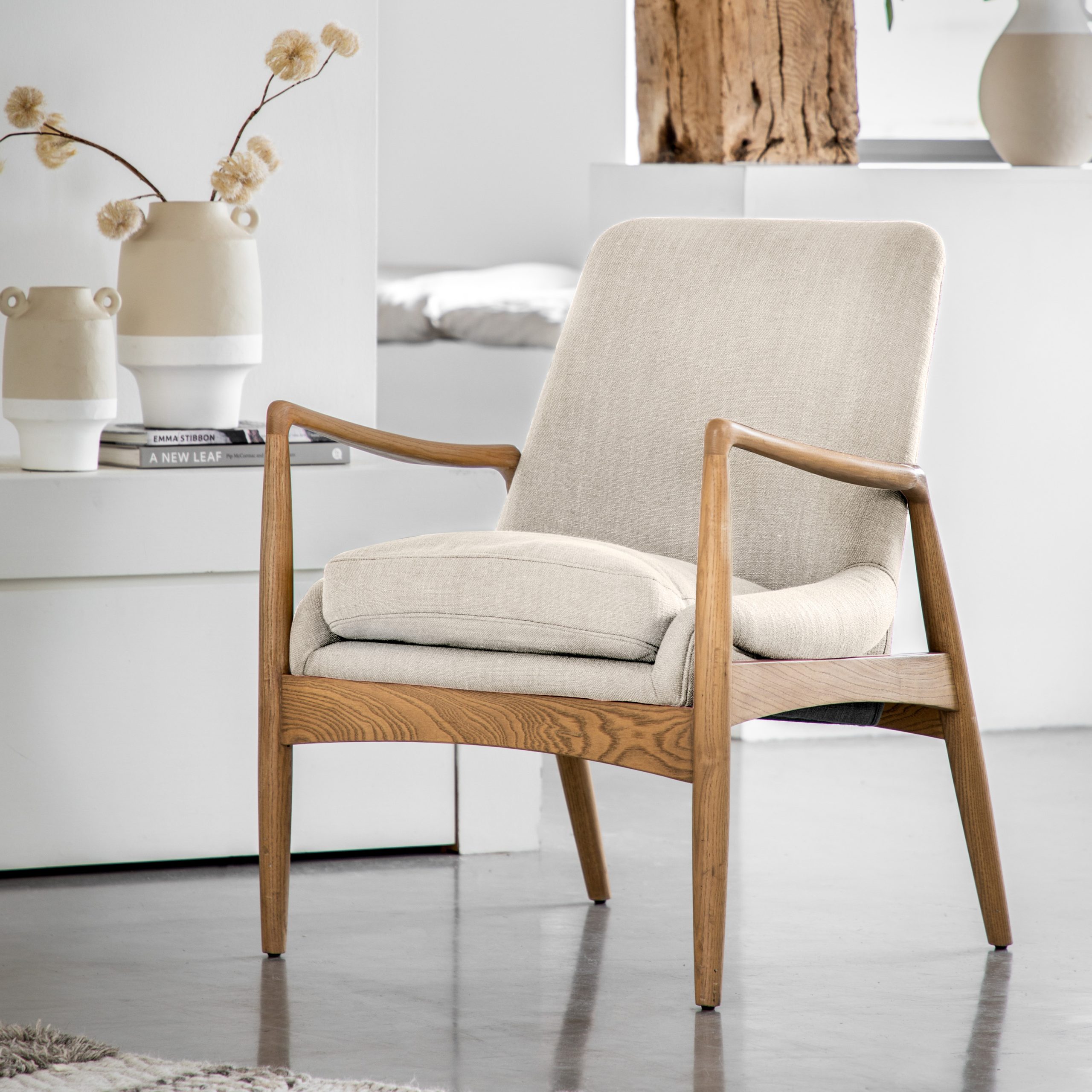 Gallery Direct Carrera Armchair Natural Linen