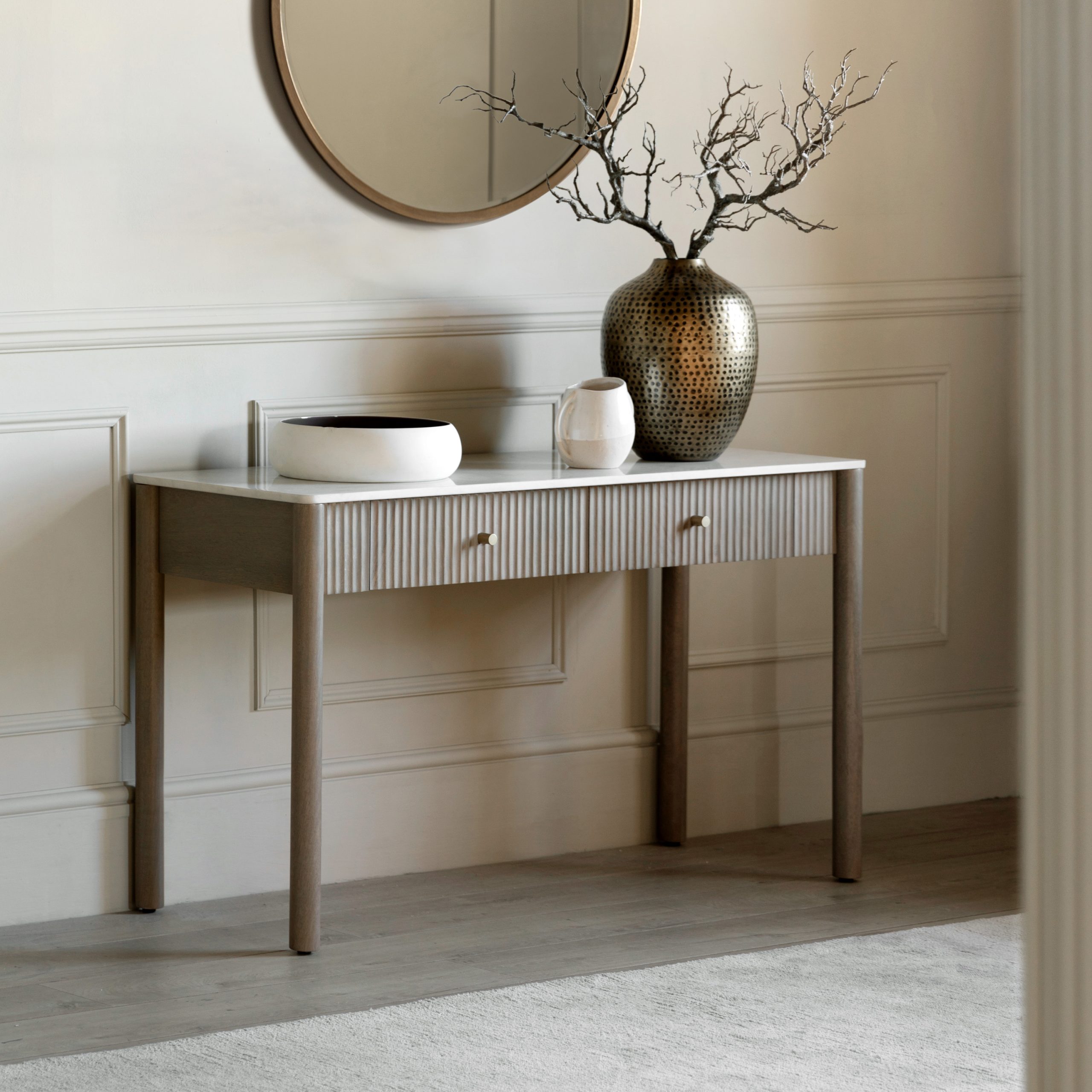 Gallery Direct Marmo 2 Drawer Console