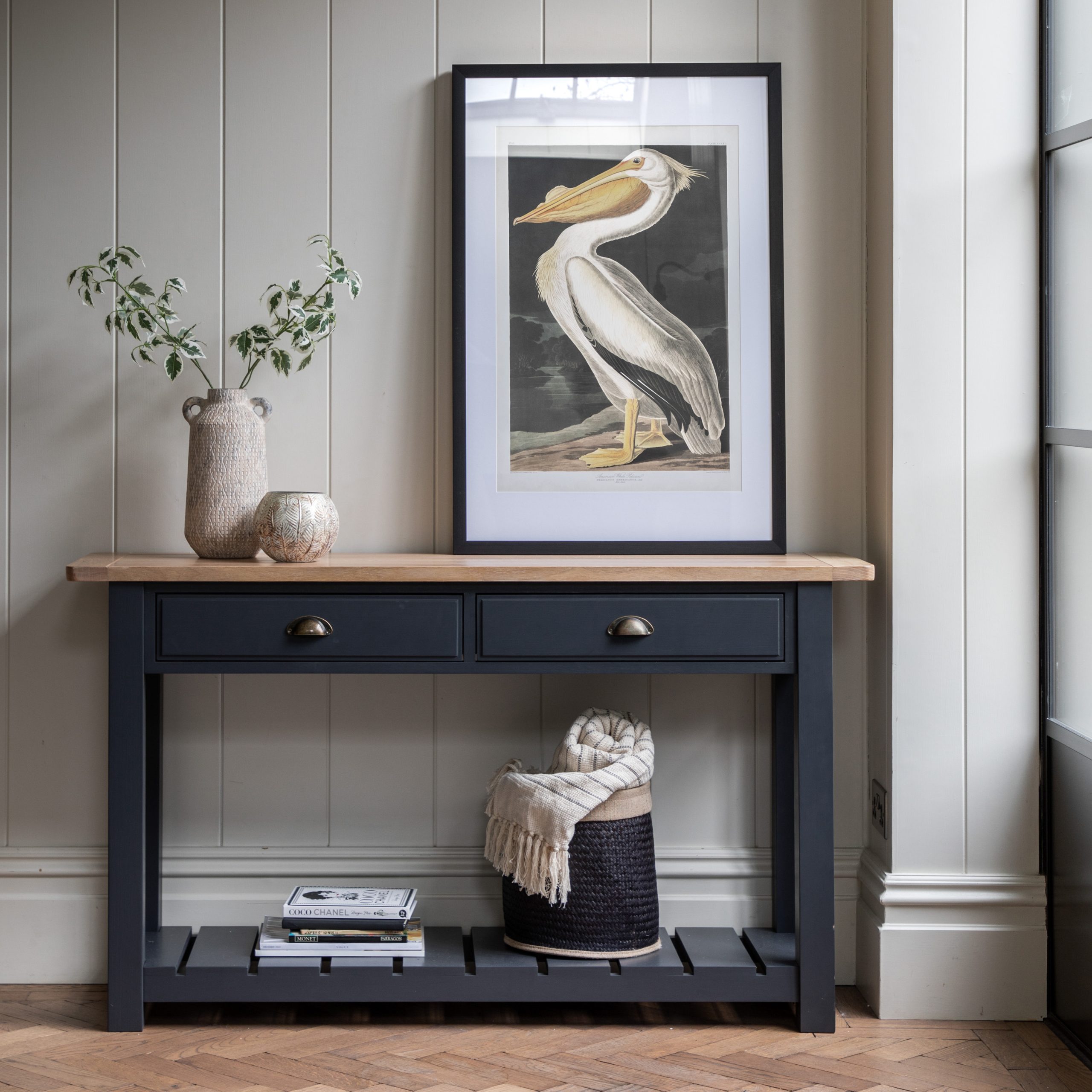 Gallery Direct Eton 2 Drawer Console Meteor