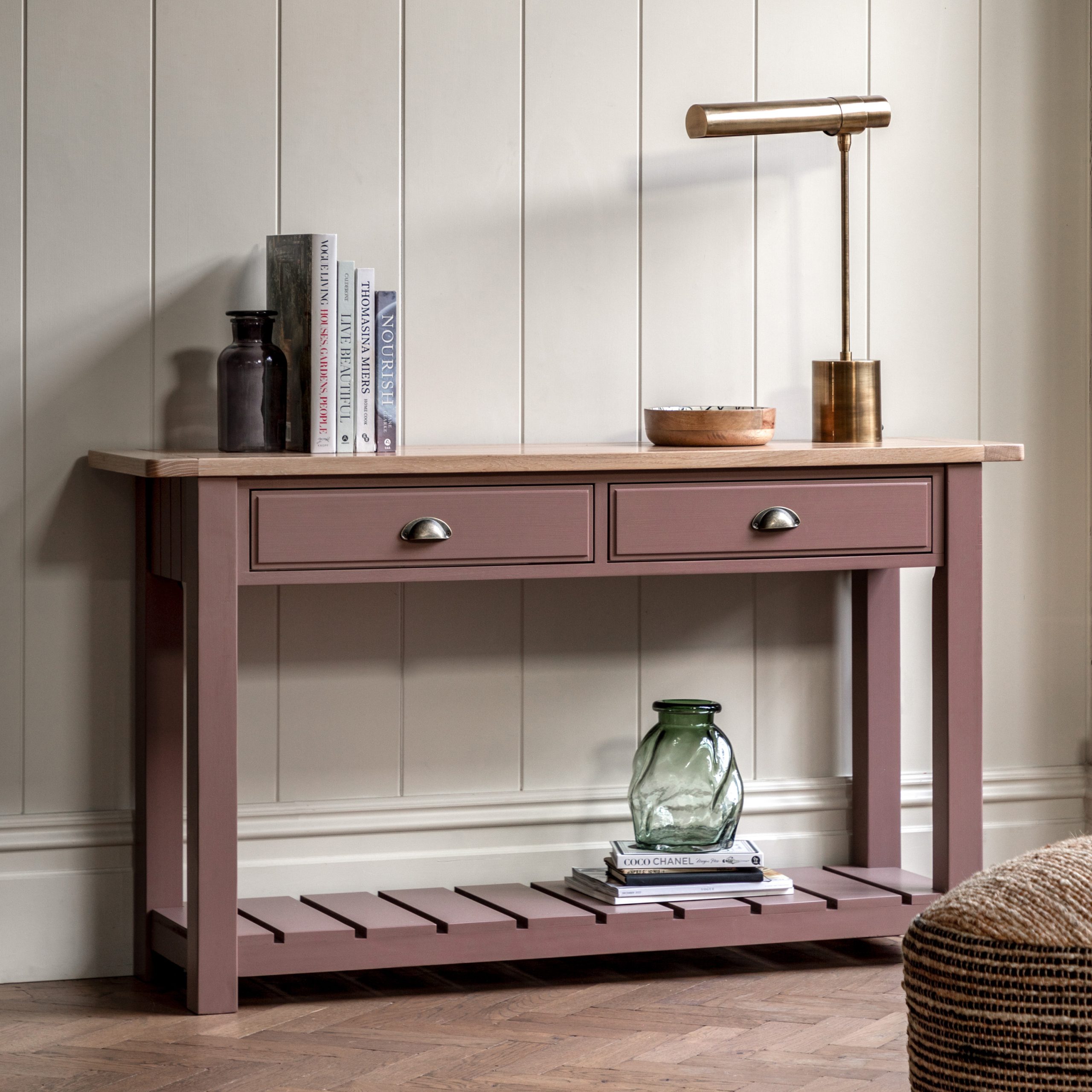 Gallery Direct Eton 2 Drawer Console Clay
