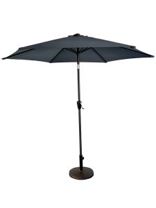 LifestyleGarden 25m Parasol and 15 kg base set   Grey | Shackletons