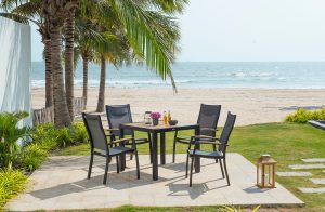 LifestyleGarden Panama 4 Seat Stacking Dining Set   Weathernet | Shackletons