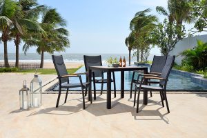 LifestyleGarden Panama 4 Seat Stacking Dining Set   Weathernet | Shackletons