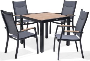 LifestyleGarden Panama 4 Seat Stacking Dining Set   Weathernet | Shackletons