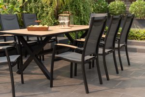 LifestyleGarden Panama 8 Seat Stacking Dining Set   Weathernet | Shackletons