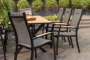 LifestyleGarden Panama 8 Seat Stacking Dining Set   Weathernet | Shackletons