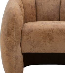 Gallery Direct Atella Tub Chair Antique Tan Leather | Shackletons