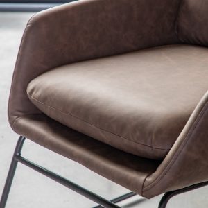 Gallery Direct Funton Chair Brown | Shackletons