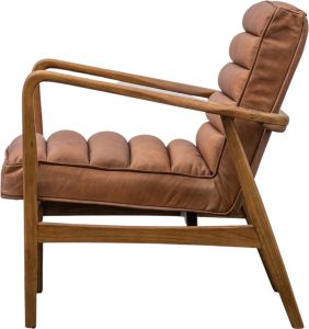 Gallery Direct Datsun Armchair Vintage Brown Leather | Shackletons