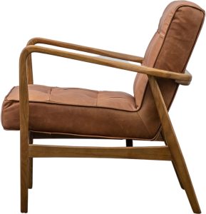 Gallery Direct Humber Armchair Vintage Brown Leather | Shackletons