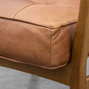 Gallery Direct Humber Armchair Vintage Brown Leather | Shackletons