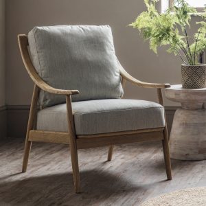 Gallery Direct Reliant Armchair Natural Linen | Shackletons