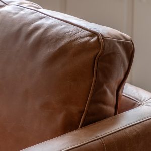 Gallery Direct Osborne Armchair Vintage Brown Leather | Shackletons