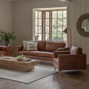 Gallery Direct Osborne Armchair Vintage Brown Leather | Shackletons